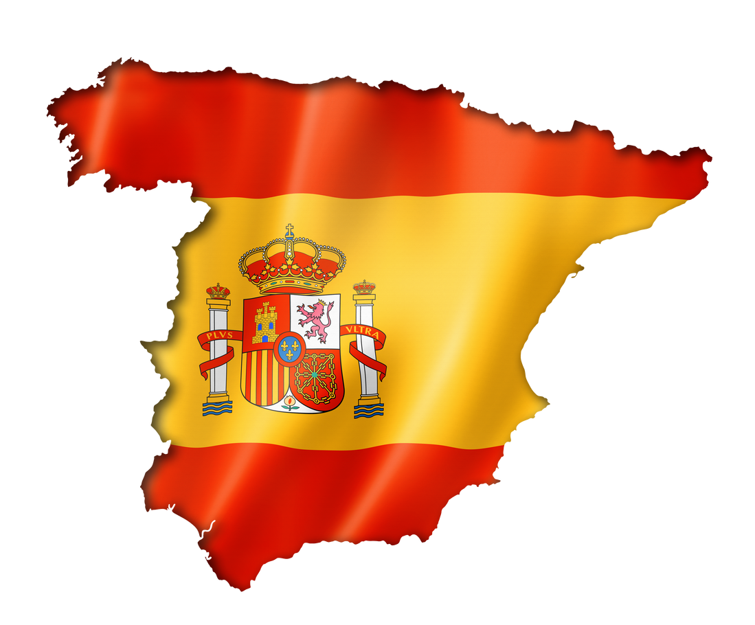 Spanish Flag Map